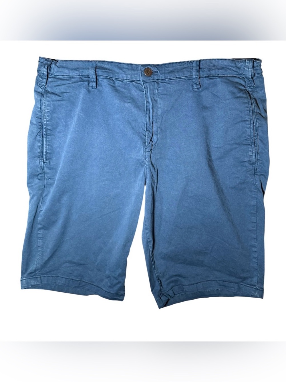 Mavi Mike Men’s Classic Mid Rise Blue Chino Shorts M04332